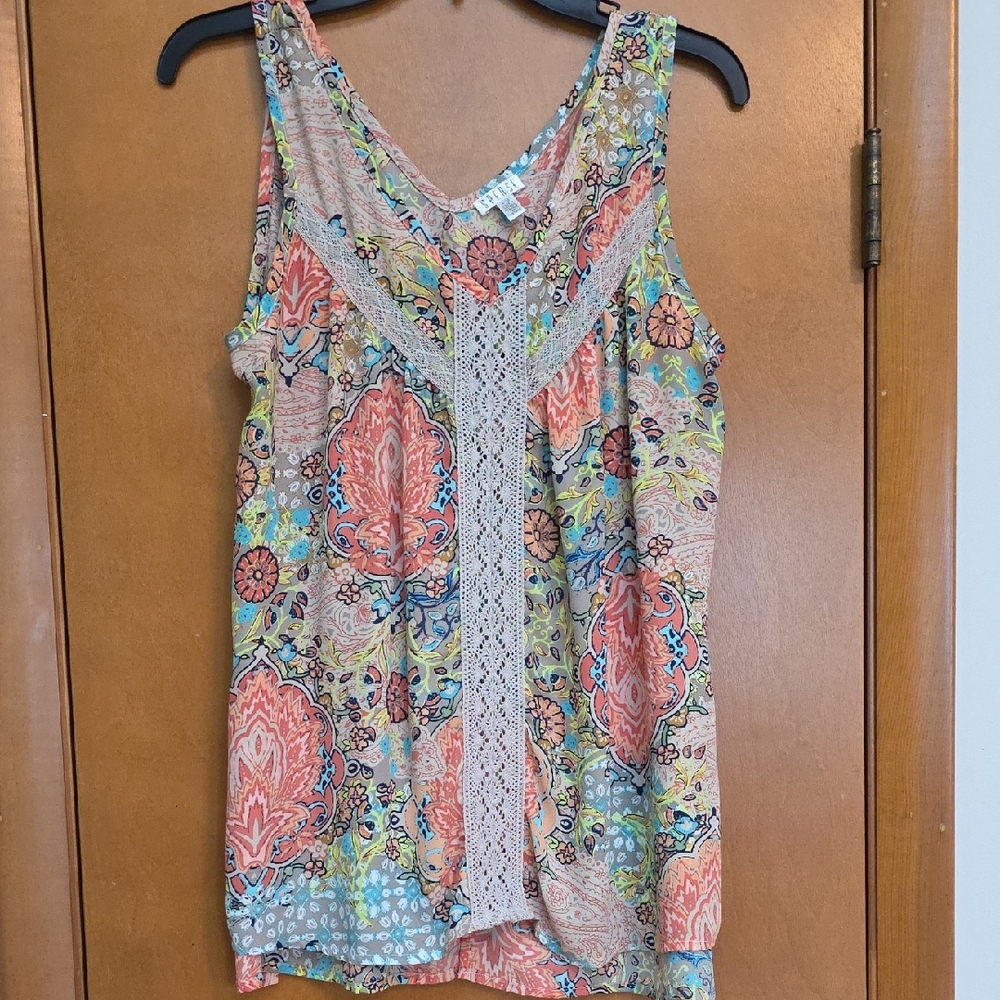 Spense Multicolor Bohemian Tank Top